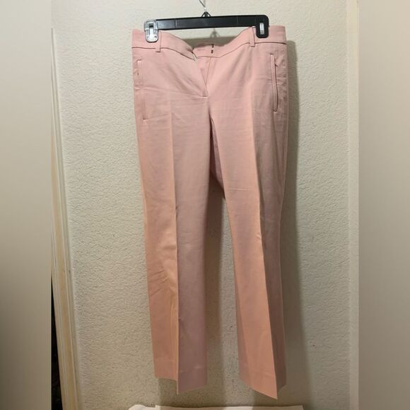 J. Crew Teddie Pants Womens Sz 4 Tall Crop Stretch Flat Front Zip Pockets - Picture 4 of 9